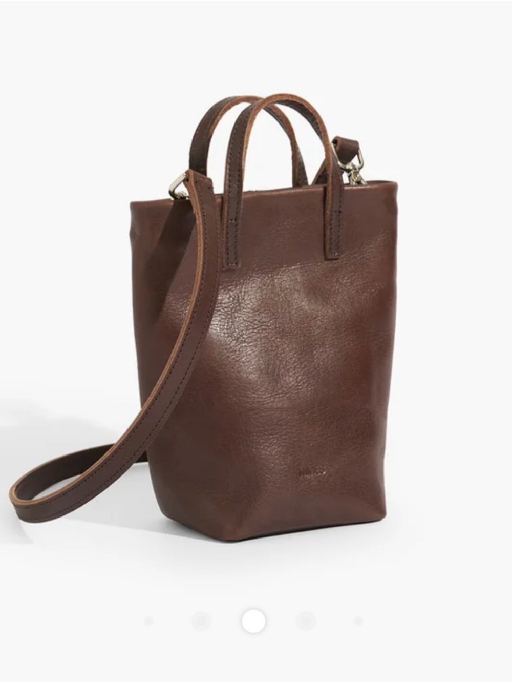 Nimes Barracas XS Handbag Dark Brown - Excellent Condition Leather Mini Bag
